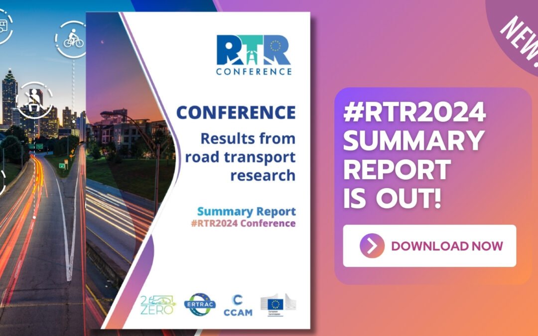 Journey through innovation: exploring the highlights of the #RTR2024 Road Transport Research Summary!